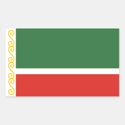 Chechnya Flag Rectangular Sticker