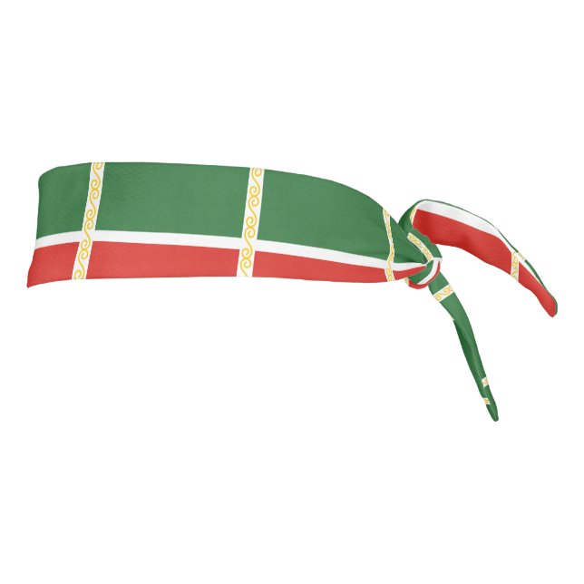Chechnya Flag Tie Headband (Rotate 90)