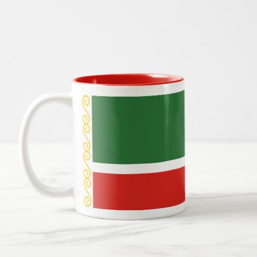 Chechnya Flag Two_Tone Coffee Mug