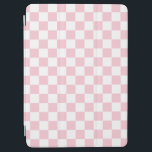 Check Baby Pink And White Checkerboard Pattern iPad Air Cover<br><div class="desc">Checkered Pattern – light pink and white checkerboard.</div>