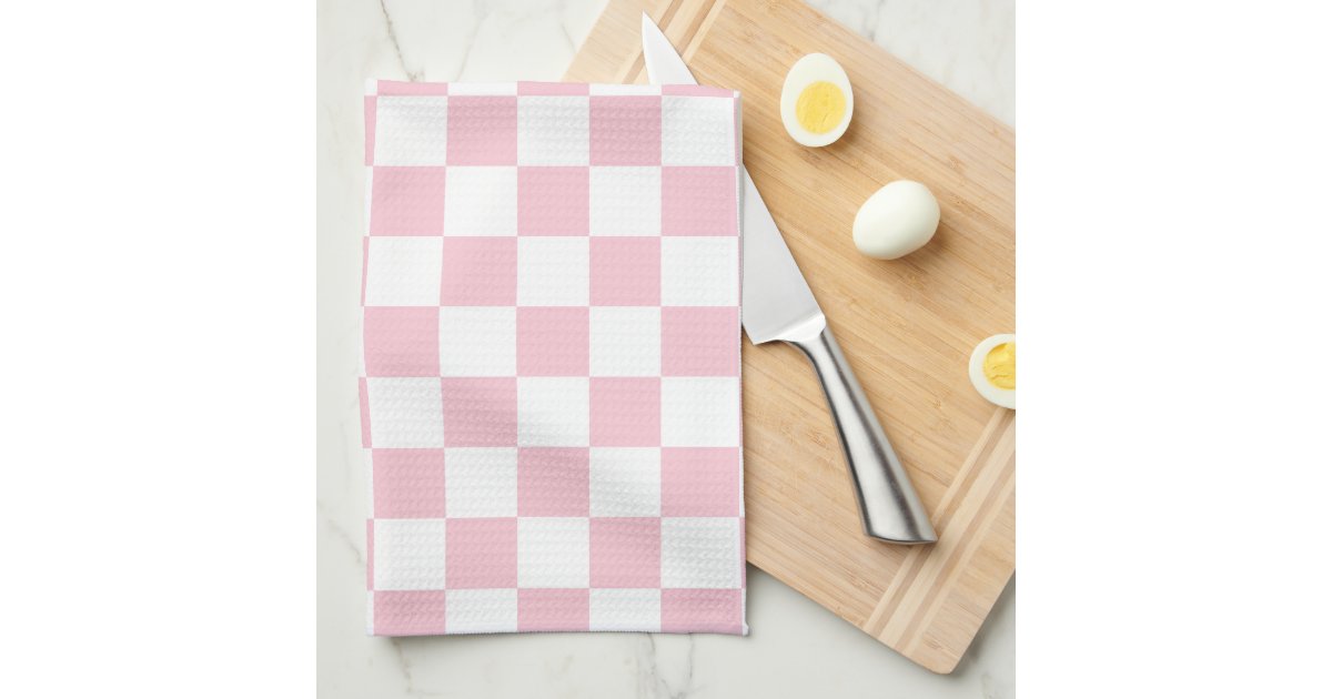 Pastel Buffalo Check Kitchen Towels