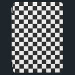 Check Black White Checkered Pattern Checkerboard iPad Air Cover<br><div class="desc">Checkered Pattern – Black and white checkerboard.</div>