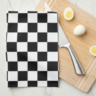 Checkerboard Pattern Art Photography - Kitchen Sink Hand Towel by