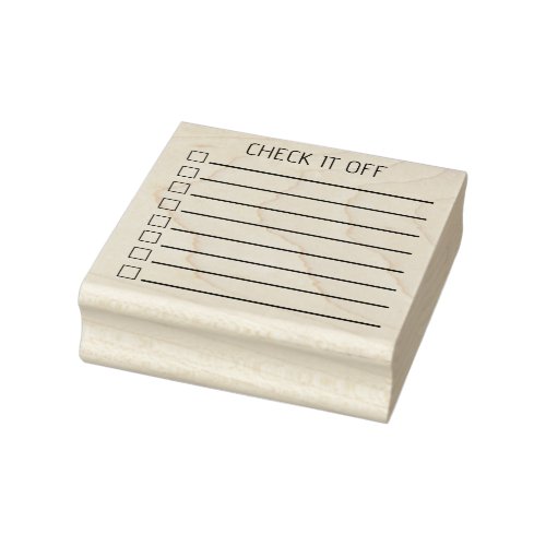 Check Box stars Checklist bullet journal Rubber St Rubber Stamp