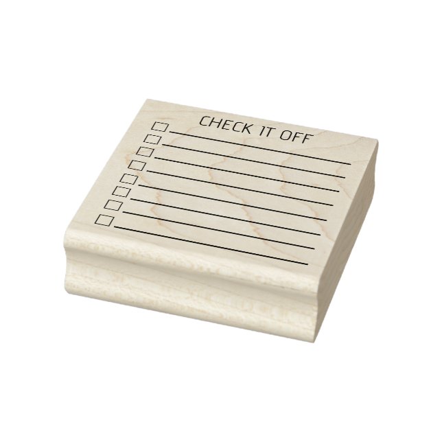 Check Box stars Checklist bullet journal Rubber St Stamp (Stamp)