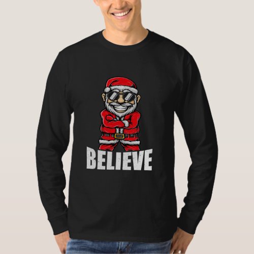 Check Brand For 50 Christmas Believe Santa Claus T_Shirt