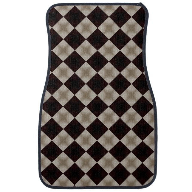Check Colors Pattern Car Floor Mat (Front)