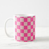 Check Checkered Checkerboard Geometric Black And White Pattern Water Bottle  by Daily Regina Designs