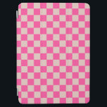 Check Coral Pink Checkered Pattern Checkerboard iPad Air Cover<br><div class="desc">Checkered Pattern – Coral pink and salmon checkerboard.</div>