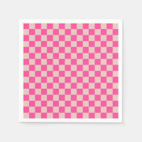 Check Coral Pink Checkered Pattern Checkerboard
