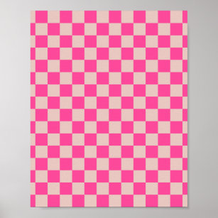 Preppy XOXO Brush Pink Poster by miavaldez