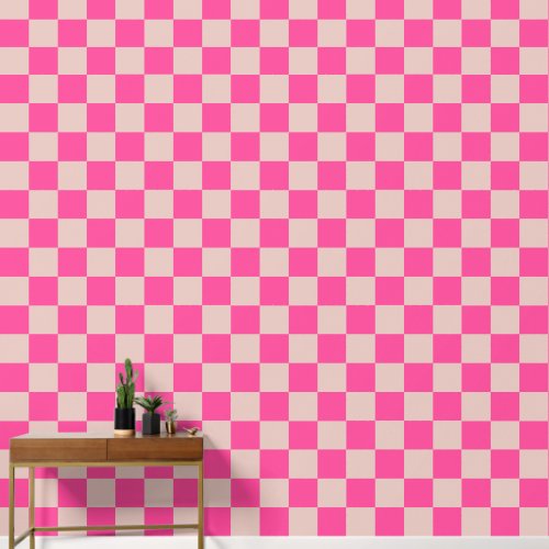 Check Coral Pink Checkered Pattern Checkerboard Wallpaper Check Coral Pink Checkered Pattern Checkerboard Wallpaper