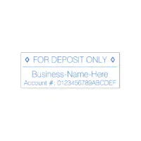 Business Name Stamp for Checks