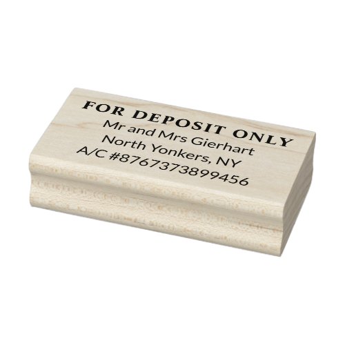 Check Endorsement For Deposit Only Modern Rubber Stamp