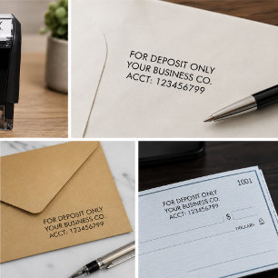 Check Endorsement Stamp-Custom Business Stamp