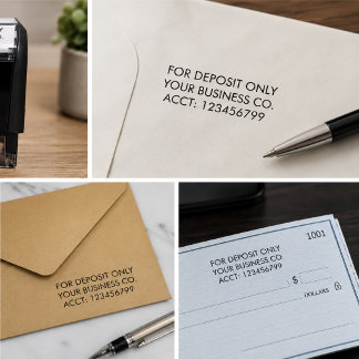 Check Endorsement Stamp-Custom Business Stamp