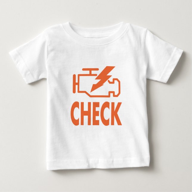 Check Engine Baby T-Shirt (Front)