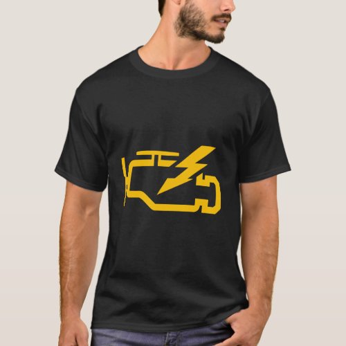 Check Engine Light Funny Automotive Mechanic Hoodi T_Shirt