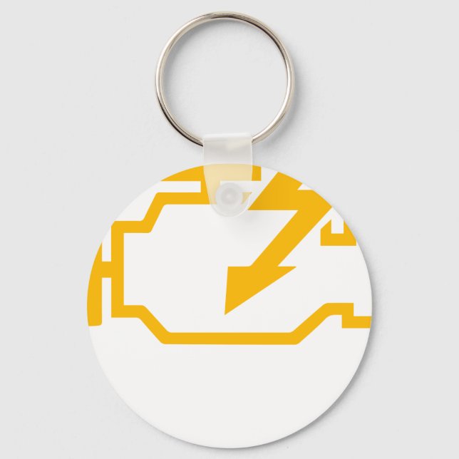 Check Engine Light Funny Mechanic Macanic Machanic Keychain (Front)