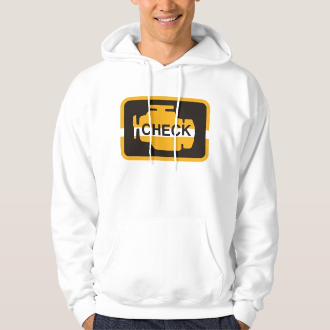 Check Engine Light Mens Hoodie (Front)