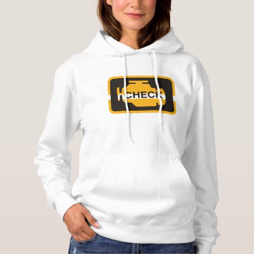 Check Engine Light Womens Hoodie