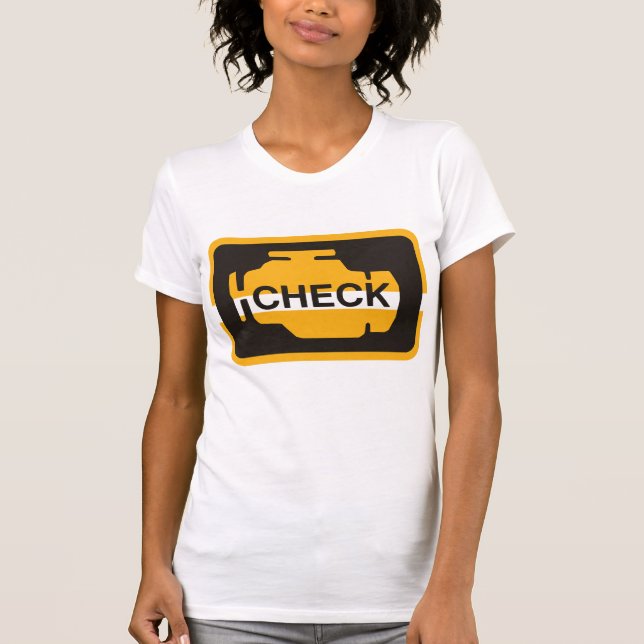 Check Engine Light Womens T-Shirt (Front)