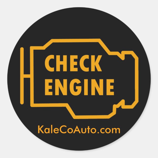 Check Engine Sticker (Front)
