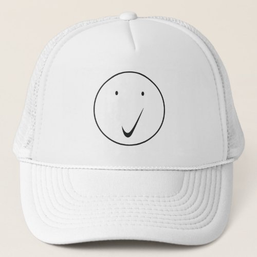 Check face _ TickBlack Trucker Hat
