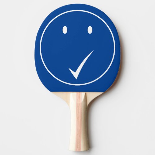 Check face _ Tick C01White Ping Pong Paddle