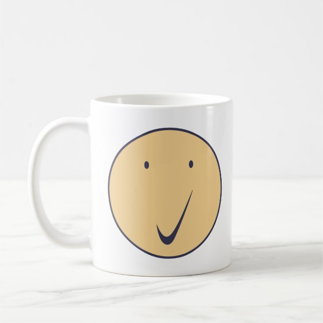 Check face - Tick, Dark/Cr.  Coffee Mug (Left)