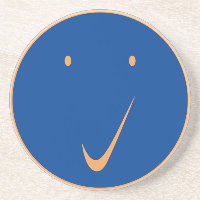 Check face - Tick/Orange. Coaster (Front)