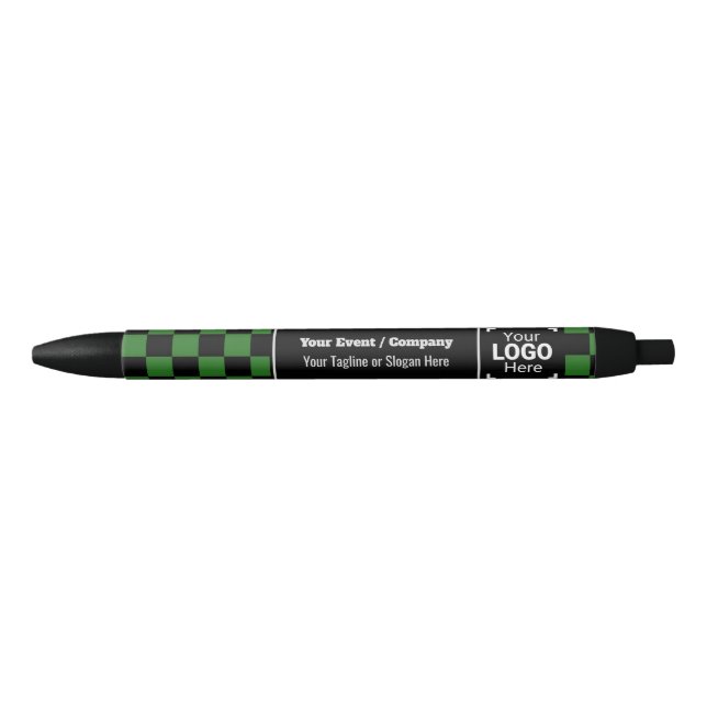 Check Green Company Logo: Fun Conference Giveaway Pen (Front)