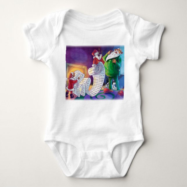Check it Twice Santa Baby Bodysuit (Front)
