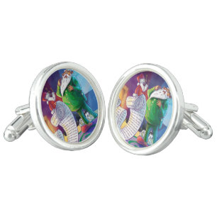 Check it Twice Santa Cufflinks