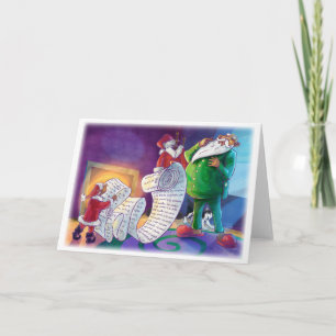 Check it Twice Santa Holiday Card