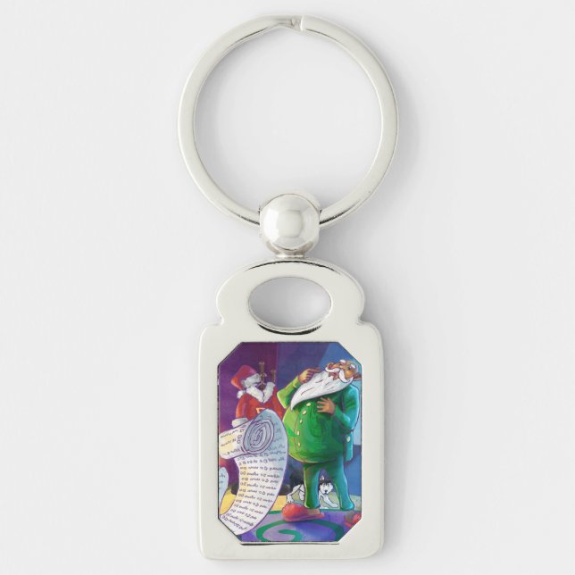Check it Twice Santa Keychain (Front)