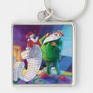 Check it Twice Santa Keychain