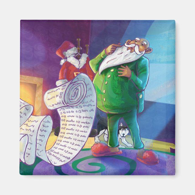 Check it Twice Santa Magnet (Front)