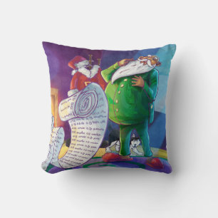 Check it Twice Santa Throw Pillow