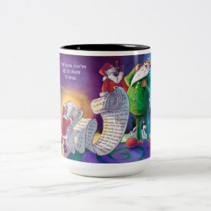 Check it Twice Santa Two-Tone Coffee Mug