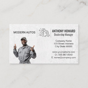Check List Smog Technician Mechanic Business Card