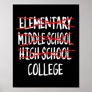 Check Mark 12th Grade Graduation 2025 High School Poster
