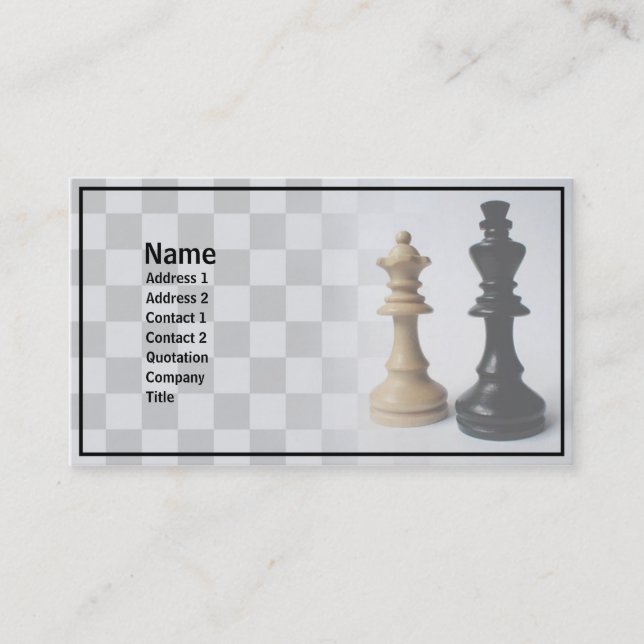 Check Mate Business Card (Front)