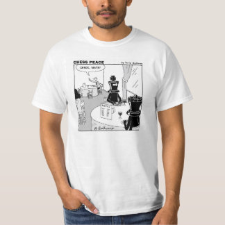 "Check Mate" hilarious Chess Peace cartoon T-Shirt