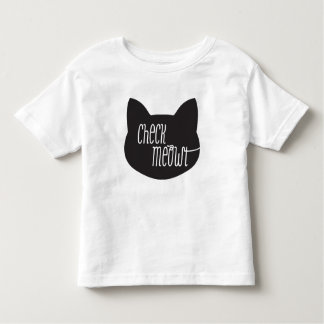 Check Meowt Cat T-shit Toddler T-shirt