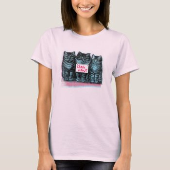 'check Meowt' Cute Vintage Cats Tee by PetKingdom at Zazzle