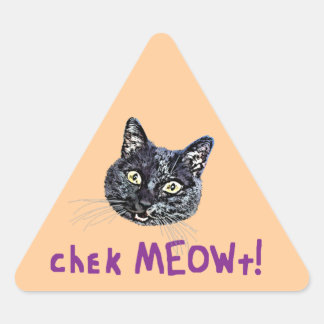 Check MEOWt Triangle Sticker