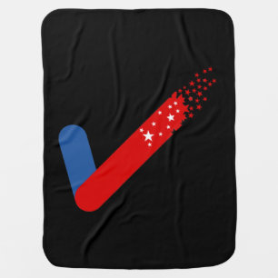 Check Out America First July 4th Baby Blanket