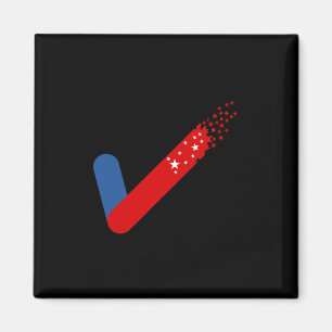 Check Out America First July 4th Magnet