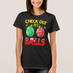 Check Out My Balls Dirty Christmas For Mens Adult T-Shirt
